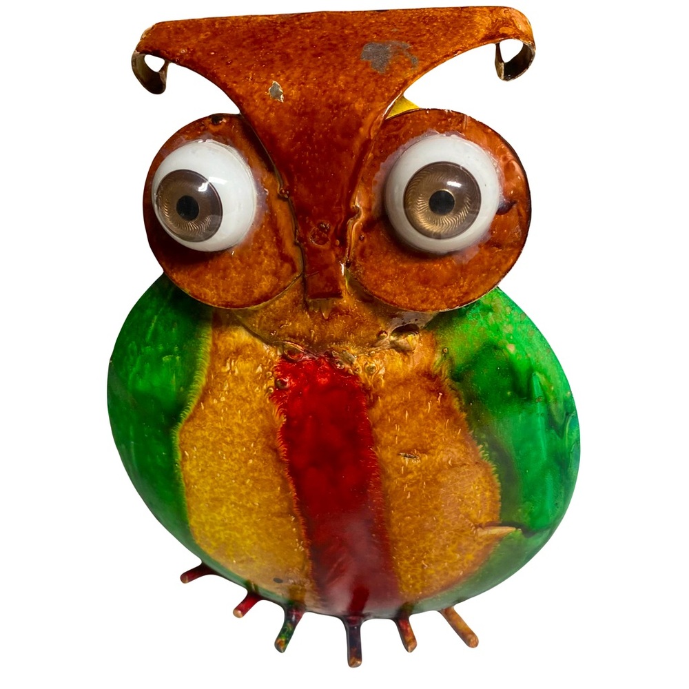 Vintage Owl made of Recycled Metal ~ Made in Spain